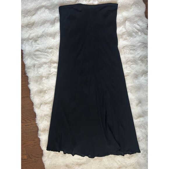 111 State 100% Silk Midi Skirt – Luxe Fluid Drape Quiet Luxury Old Money - Picture 7 of 9